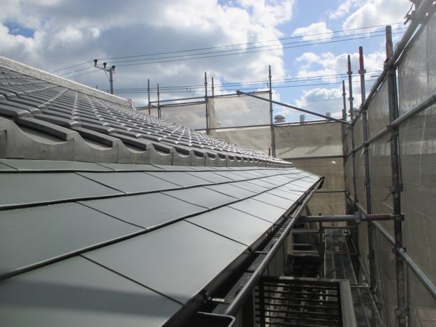 稲美町で一文字はやぶきを使用した葺き替えが完了